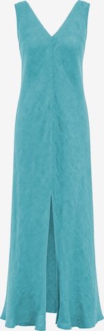 Abito 'Maxi Linen Dress with V Neck' di Haris Cotton in blu: frontale