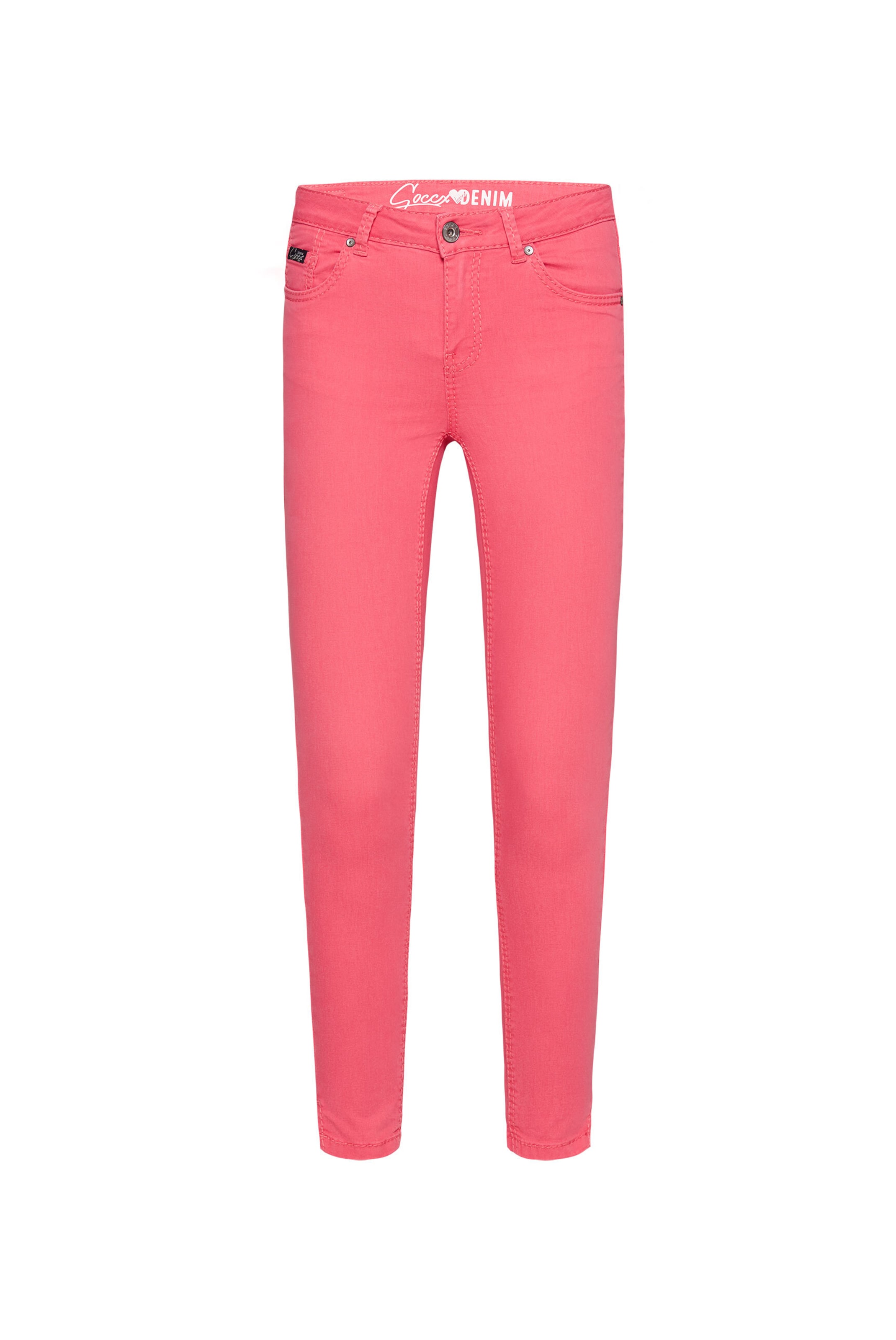 Soccx Slim fit Jeans in Pink: front