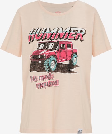 Recovered - Camiseta 'No Roads Required Hummer' en rosa: frente