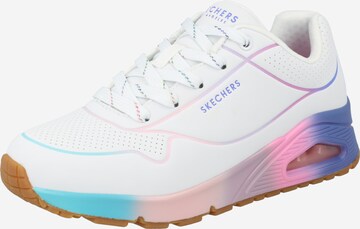 SKECHERS Låg sneaker i vit: framsida