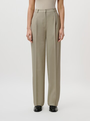 LeGer by Lena Gercke - Loosefit Pantalón plisado 'Lilian Tall' en verde: frente