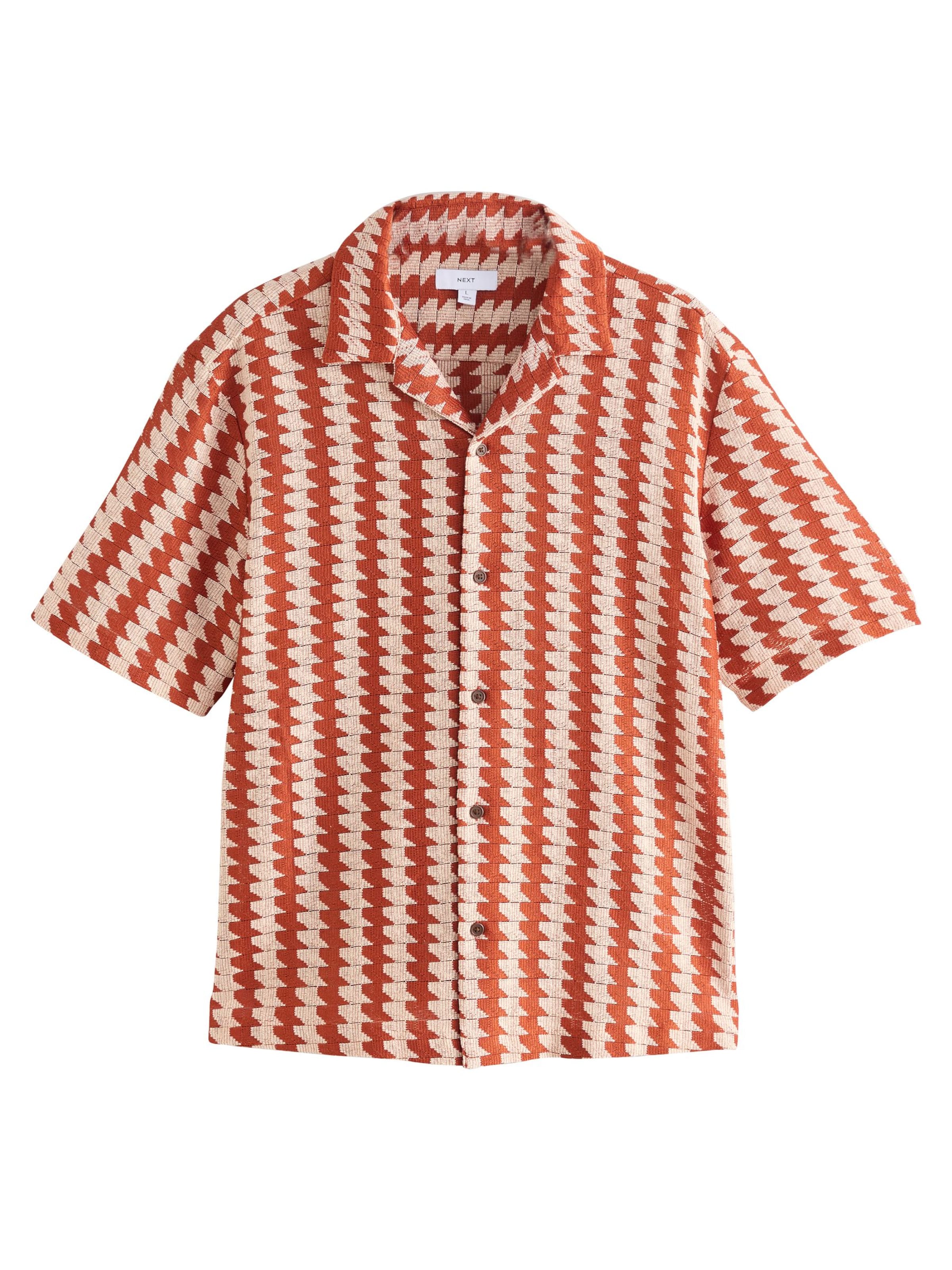 Next Классический крой Рубашка в Оранжевый: спереди