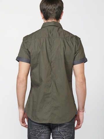 KOROSHI Regular fit Button Up Shirt in Green