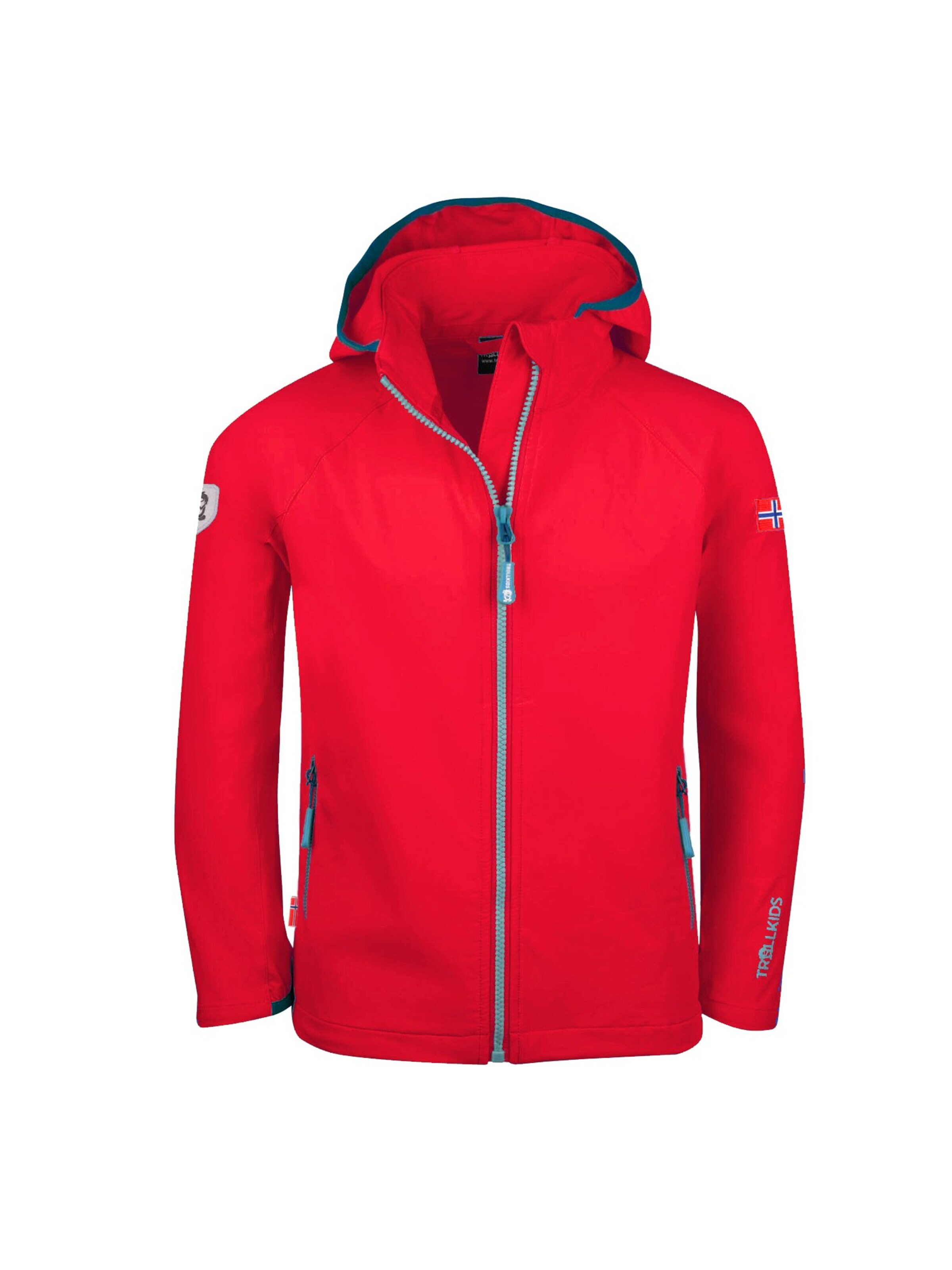 TROLLKIDS Outdoor jacket in Red: front