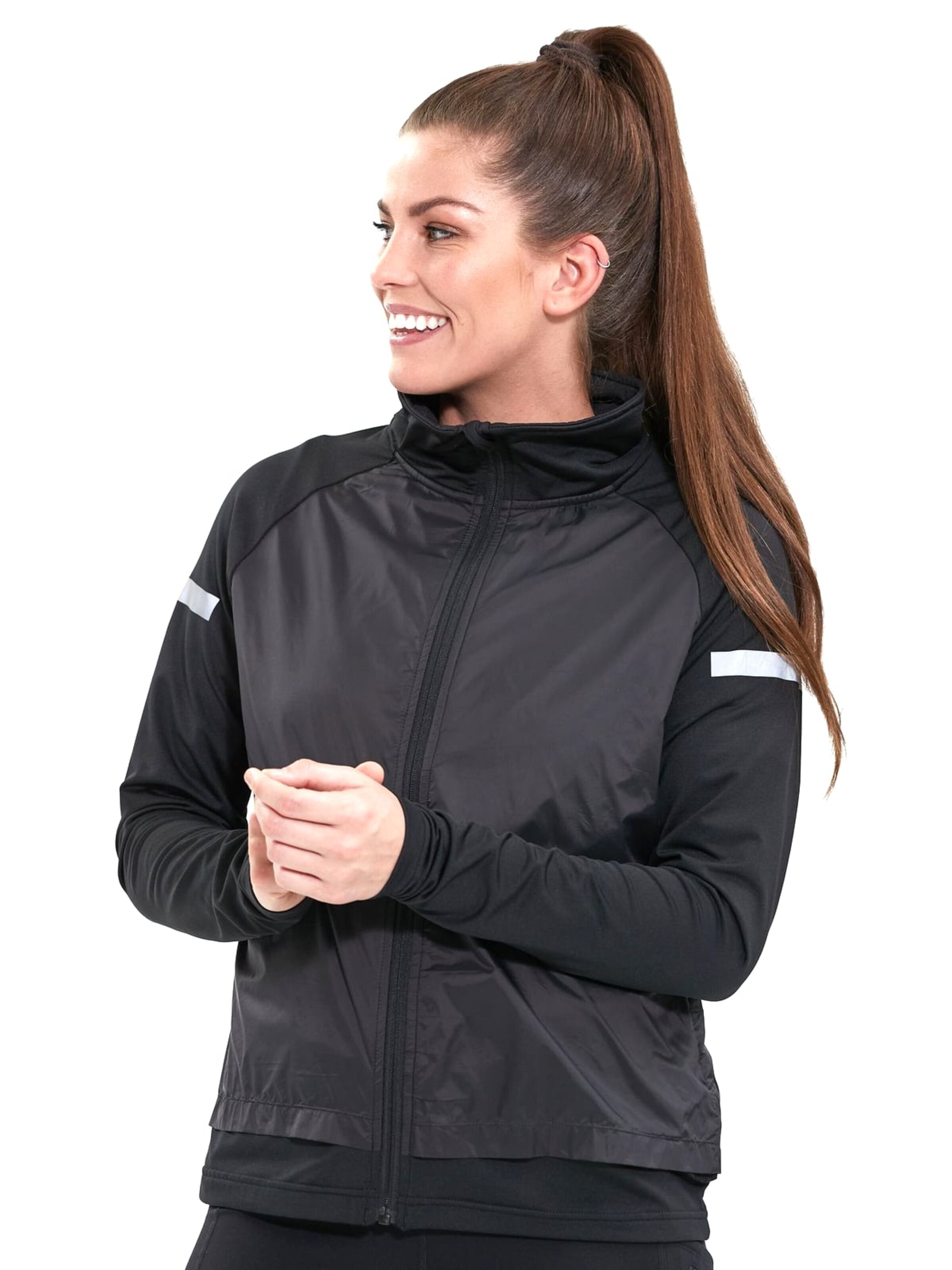 ENDURANCE Overgangsjakke 'Lasdy W Jacket' i sort: forside