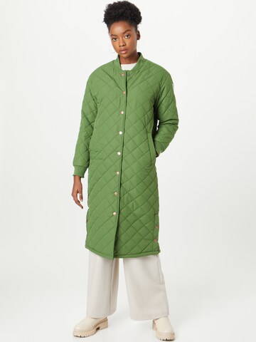 Derbe Between-seasons coat in Green: front