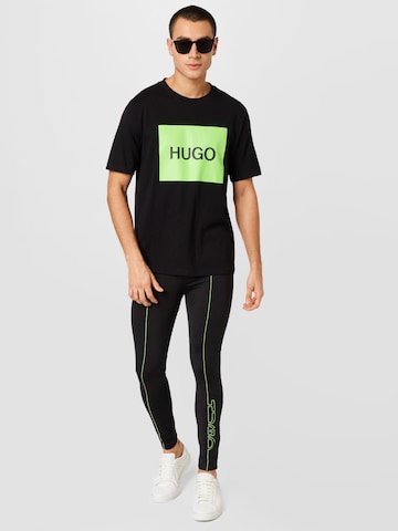 HUGO T-shirt 'Dulive222' i svart