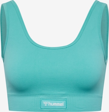 Hummel Sport-BH 'Alive' in Blau: Vorderseite