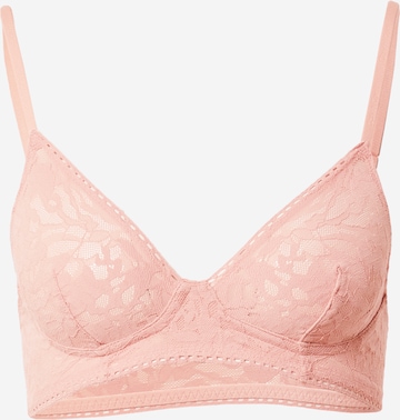 Calvin Klein Underwear Triangle Bra in Pink: front