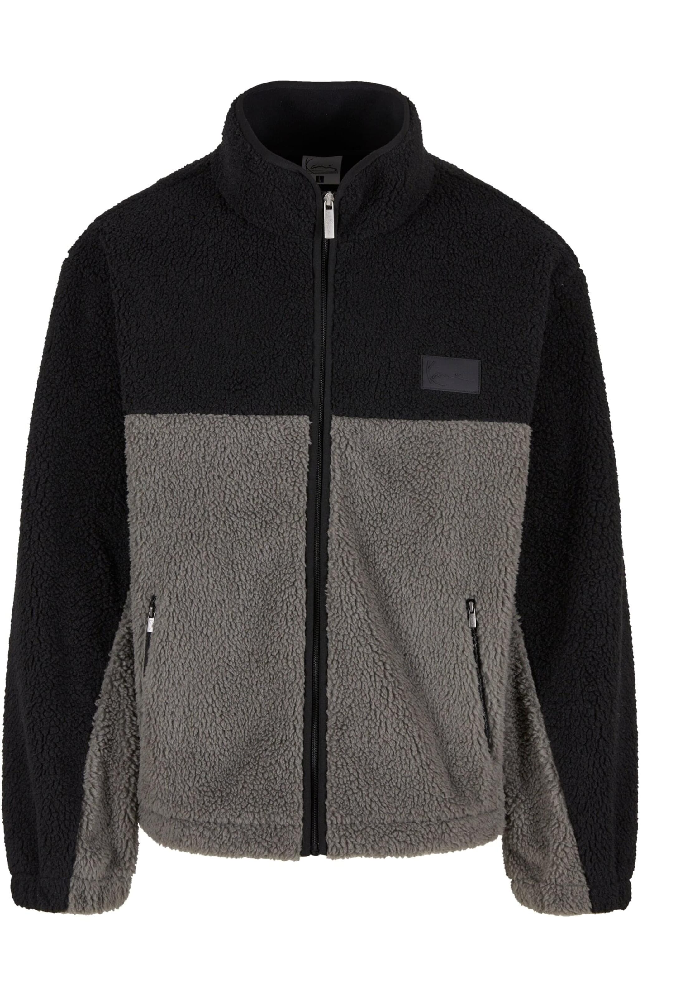 Karl Kani - Chaqueta polar en gris: frente