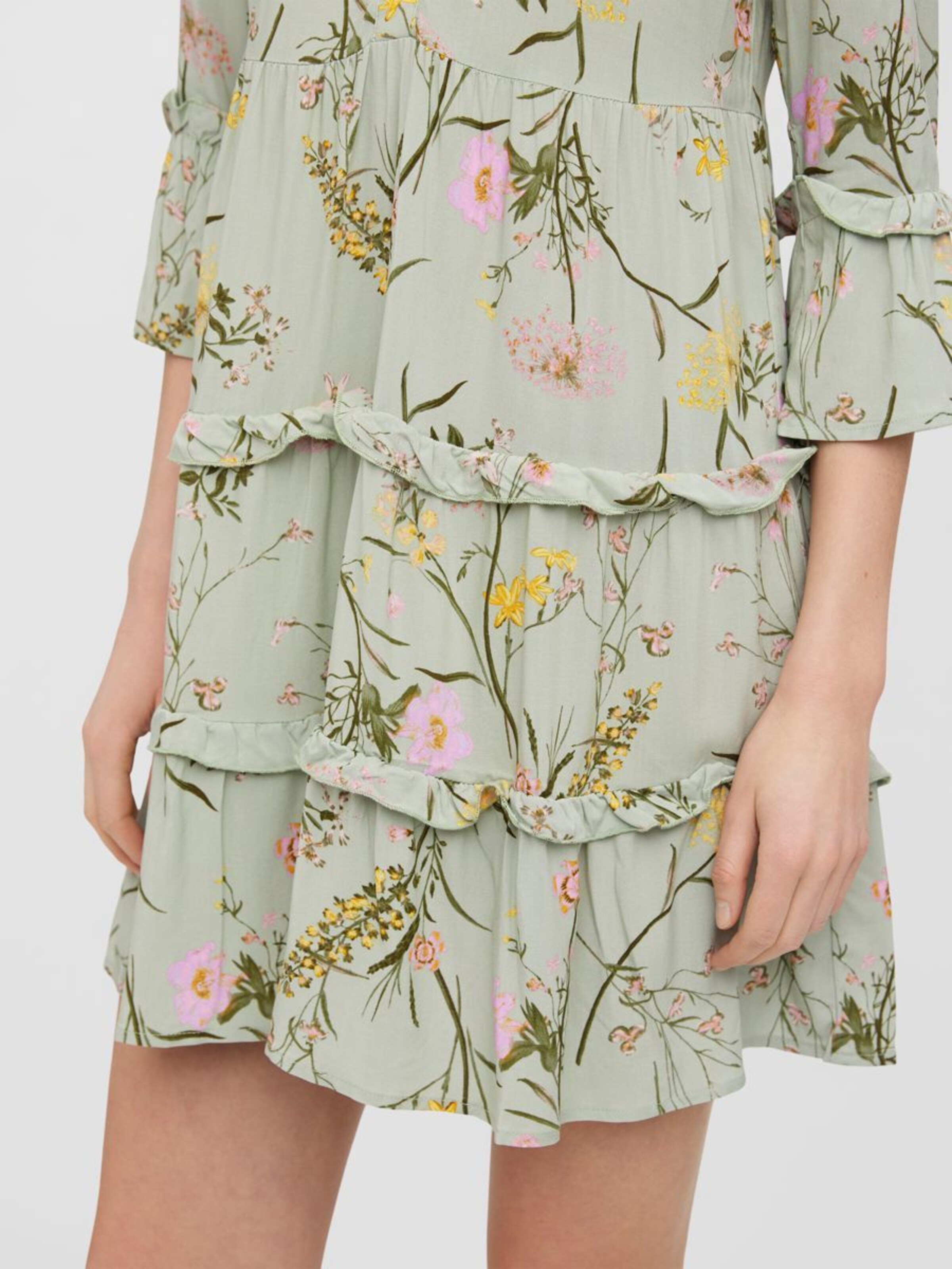 Frauen Kleider VERO MODA Kleid 'EASY' in Grün, Mischfarben - HH30531 Frauen Kleider VERO MODA Kleid 'EASY' in Grün, Mischfarben - HH30531