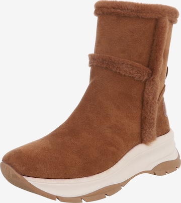 Ital-Design Stiefelette in Braun: Vorderseite