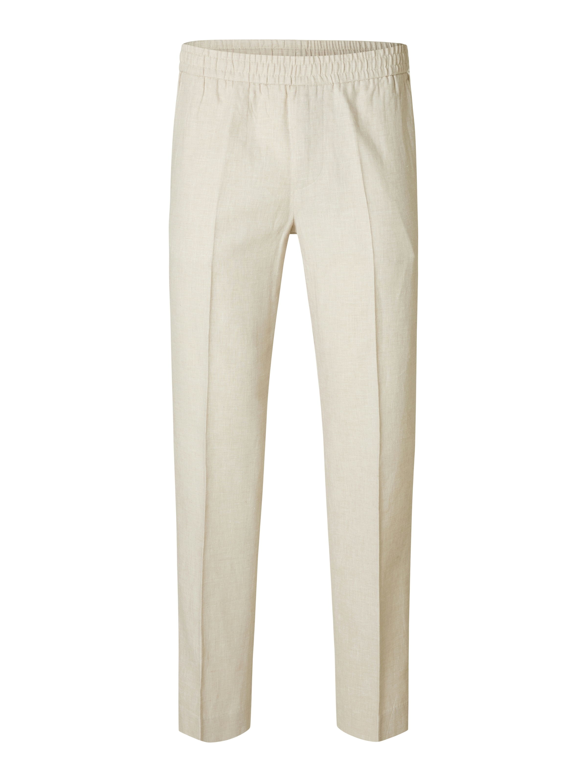 SELECTED Обычный Брюки со складками в Бежевый: спереди