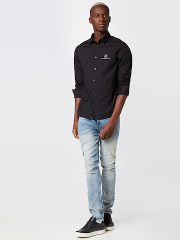 ARMANI EXCHANGE - Regular Fit Camisa em preto