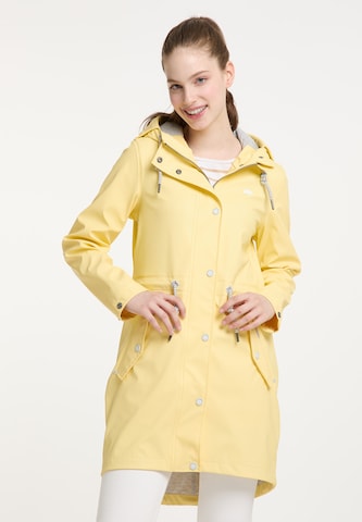Schmuddelwedda Toiminnallinen pitkä takki värissä keltainen: edessä