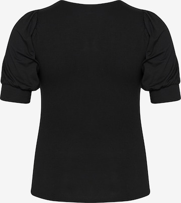 T-shirt 'Sissy' KAFFE CURVE en noir