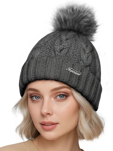 Neverless Beanie 'Jule' in Grey: front