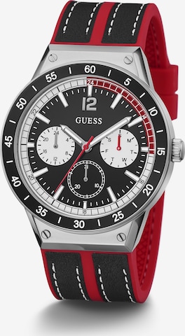 GUESS Analoog horloge 'RACER' in Rood: voorkant