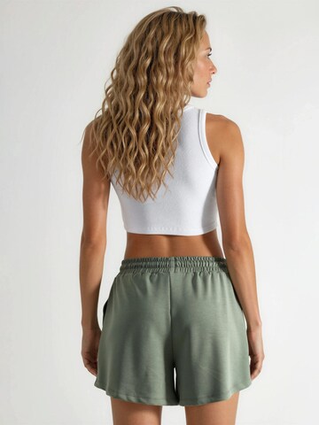 Loosefit Pantalon Busem en vert