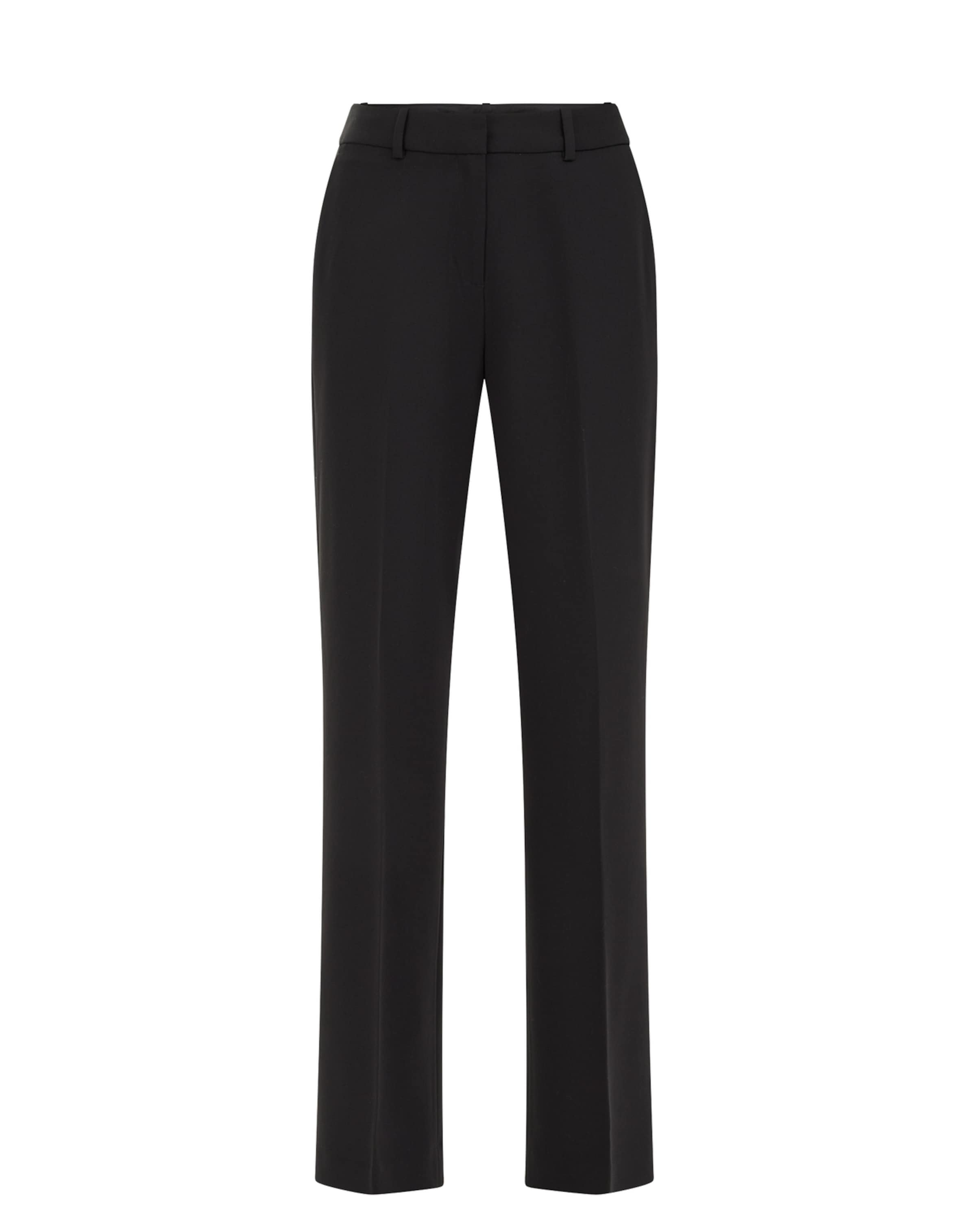 WE Fashion Slim fit Trousers in Black: front