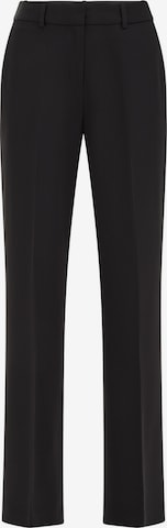 juoda WE Fashion Prigludęs Kelnės: priekis