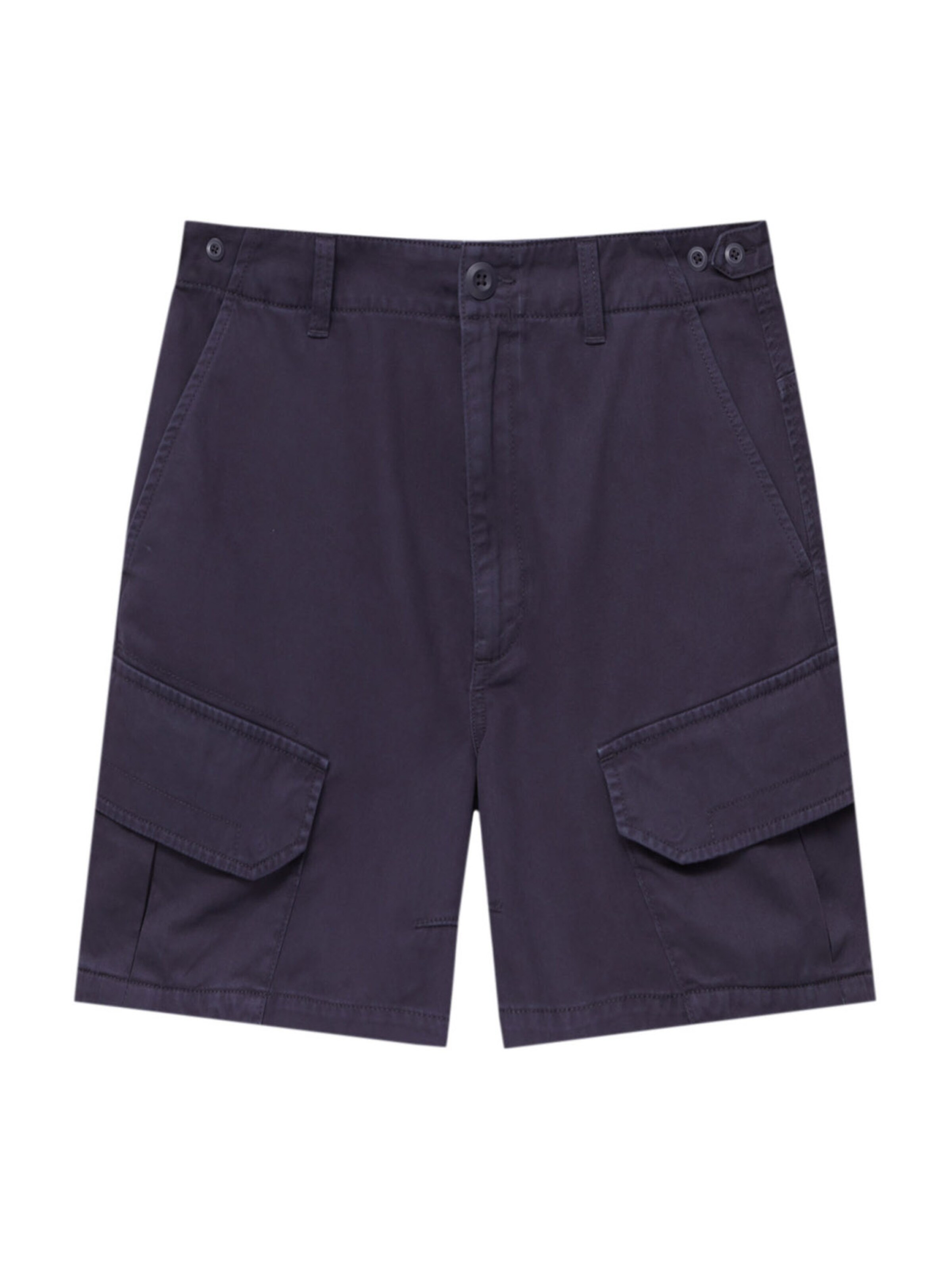 Pull&Bear Loose fit Cargo jeans in Blue: front