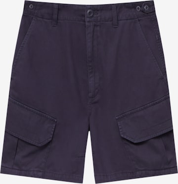 Pull&Bear Loosefit Shorts in Blau: predná strana