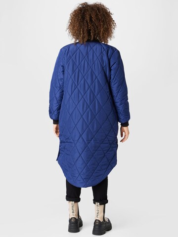 ONLY Carmakoma Between-Season Jacket 'Carrot' in Blue