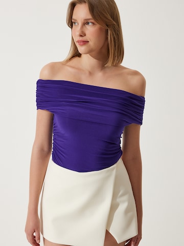 Happiness İstanbul - Blusa em roxo: frente