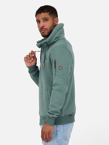 Alife and Kickin Zip-Up Hoodie 'Elias' in Green