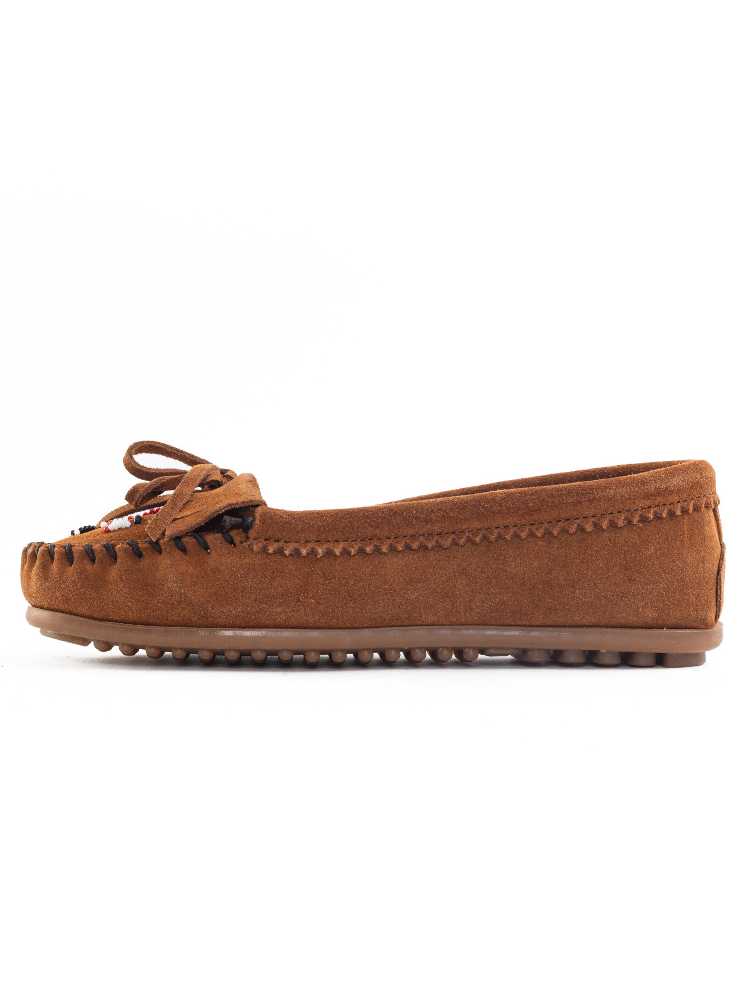 Minnetonka Mokassin &#x27;Thunderbird&#x27; in Braun: Vorderseite