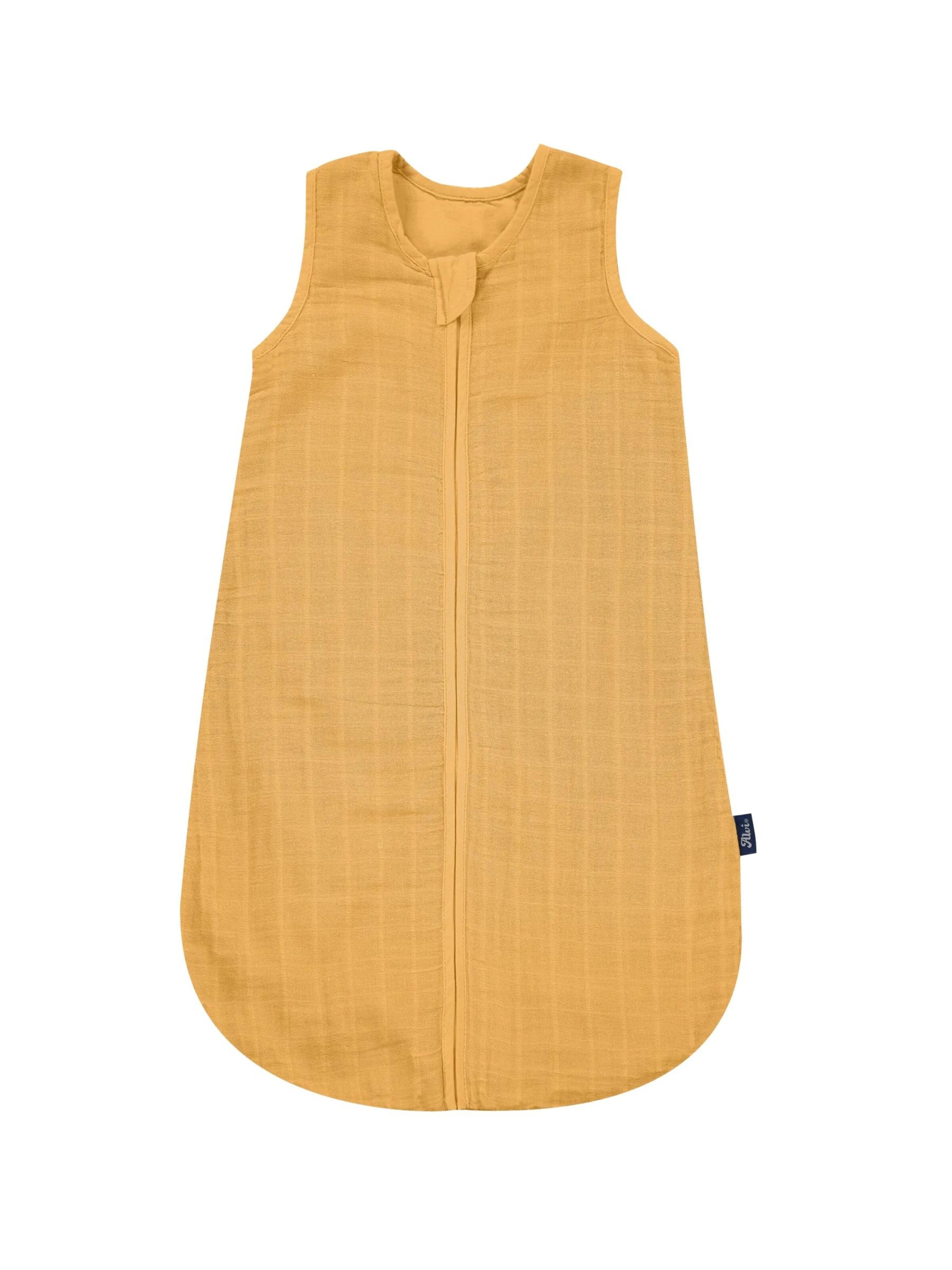 ALVI Sleeping Bag 'Schlafsack Mull-Schlafsack' in Yellow: front