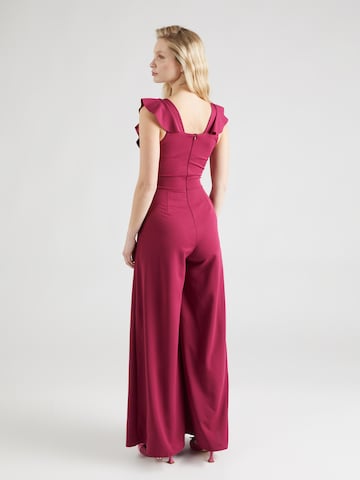 Tuta jumpsuit 'LEAH' di WAL G. in rosso