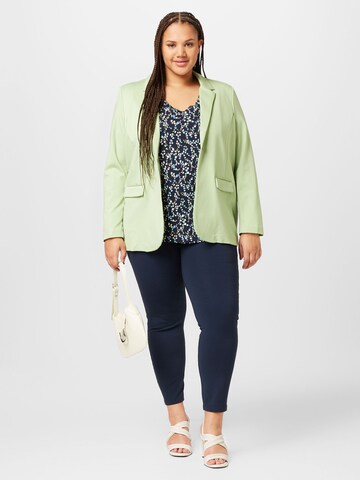 Fransa Curve Blazer in Green