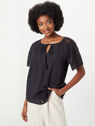 ESPRIT - Blusa en negro: frente