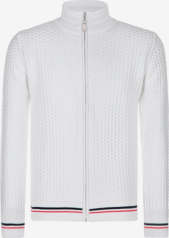 Vestes en maille Felix Hardy en blanc : devant