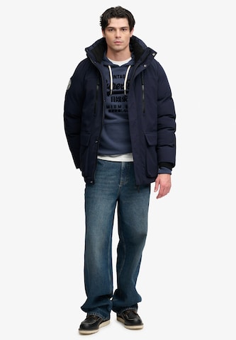 Superdry & Co Winter jacket 'City' in Blue