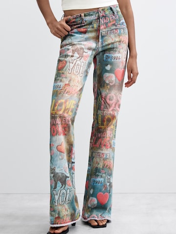 Desigual - Flared Calças de ganga em azul: frente