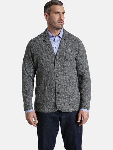 Charles Colby Knit Cardigan 'Earl James' in Grey: front