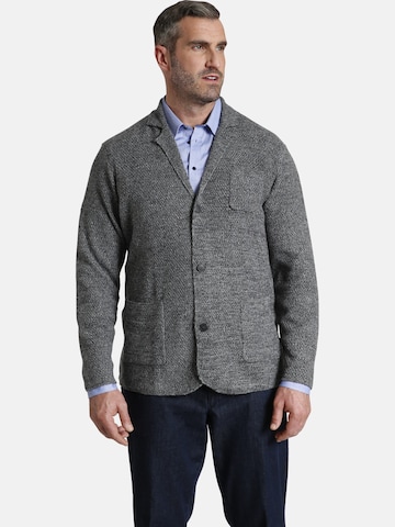 Charles Colby Knit Cardigan 'Earl James' in Grey: front