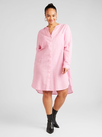 ONLY Carmakoma Bluse i pink: forside