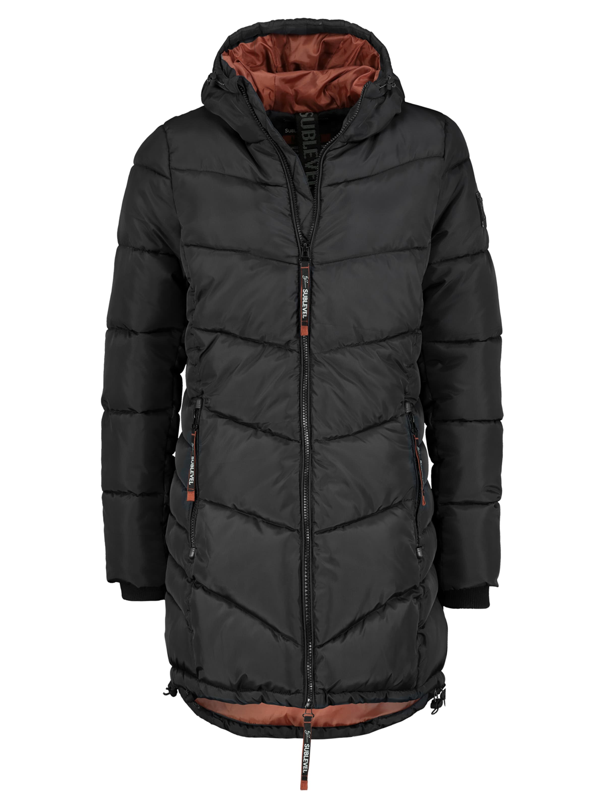 Sublevel Wintermantel in Zwart: voorkant