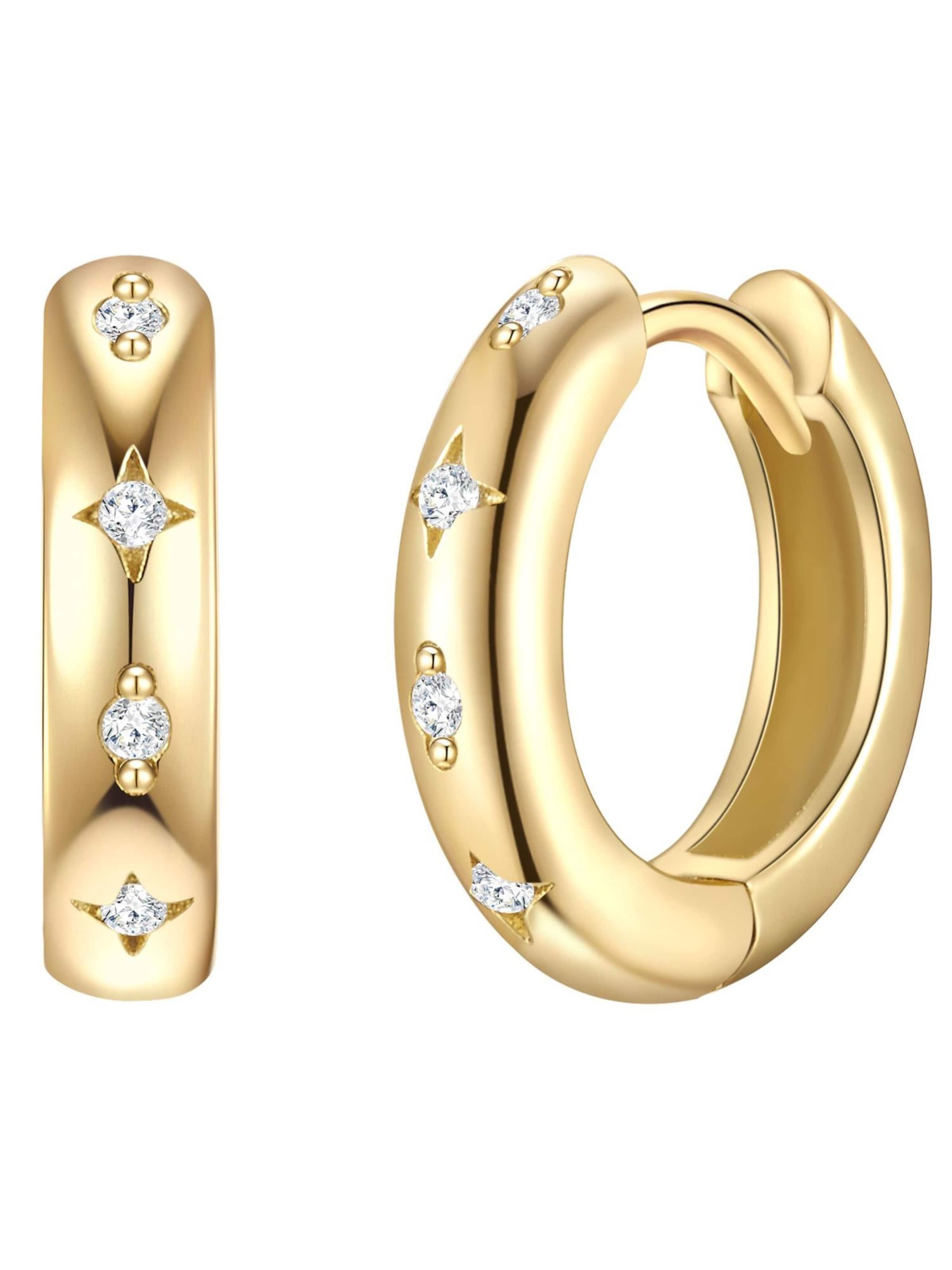 Boucles d'oreilles Glanzstücke München en or : devant