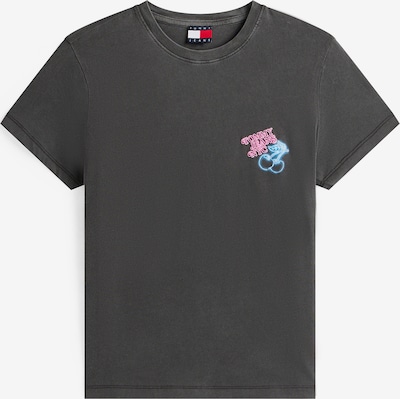 Tommy Jeans Μπλουζάκι σε XS σε μπλε νέον / ανοικτό ροζ / μαύρο / λευκό, Άποψη προϊόντος