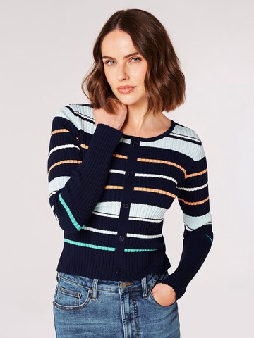 Cardigan ' ' Apricot en bleu : devant