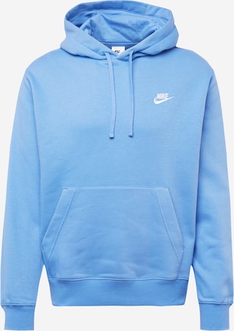 Nike Sportswear Sweatshirt 'Club Fleece' in Blau: predná strana