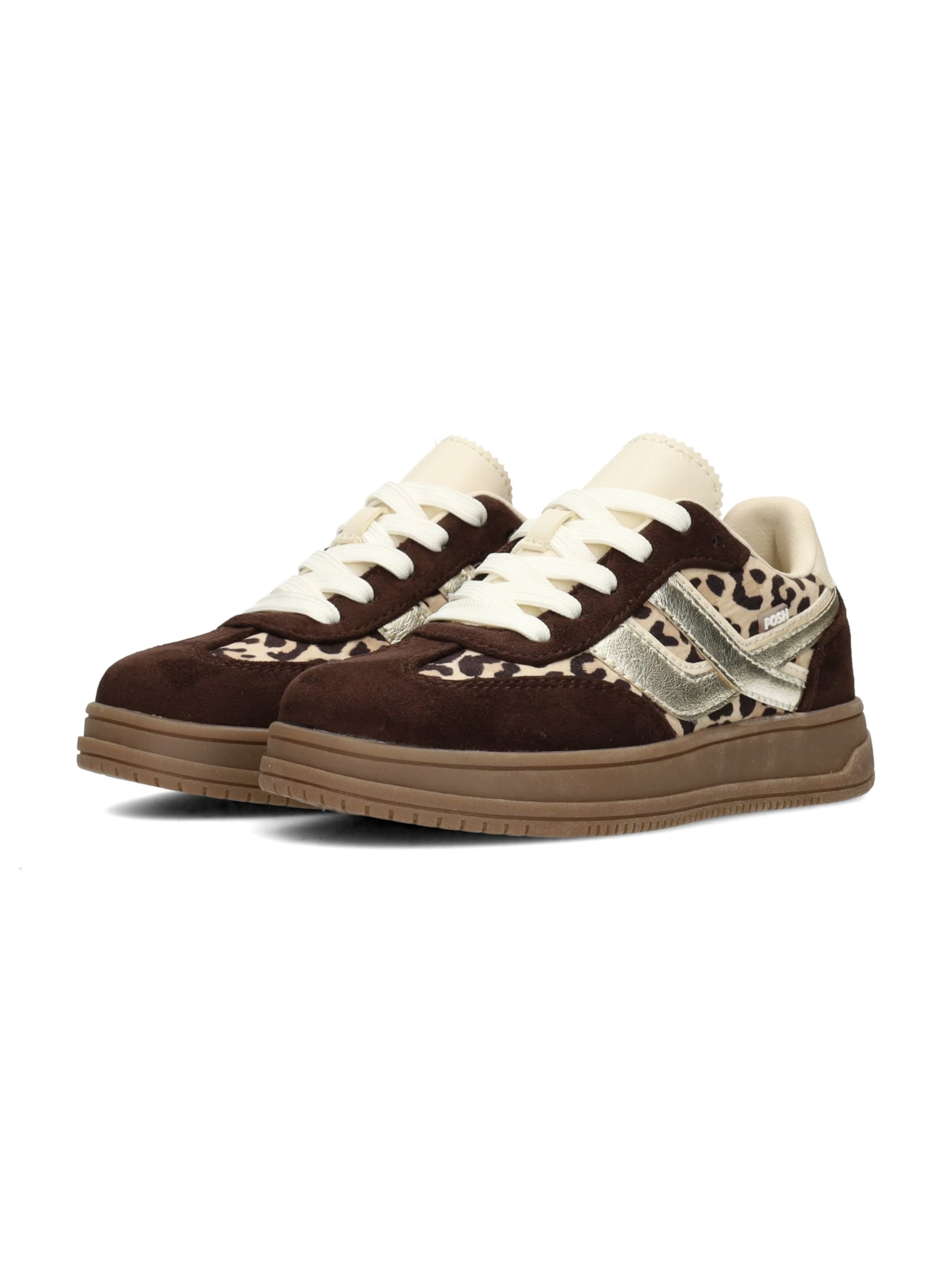 POSH by Poelman Sneakers 'DAYNA' in Bruin