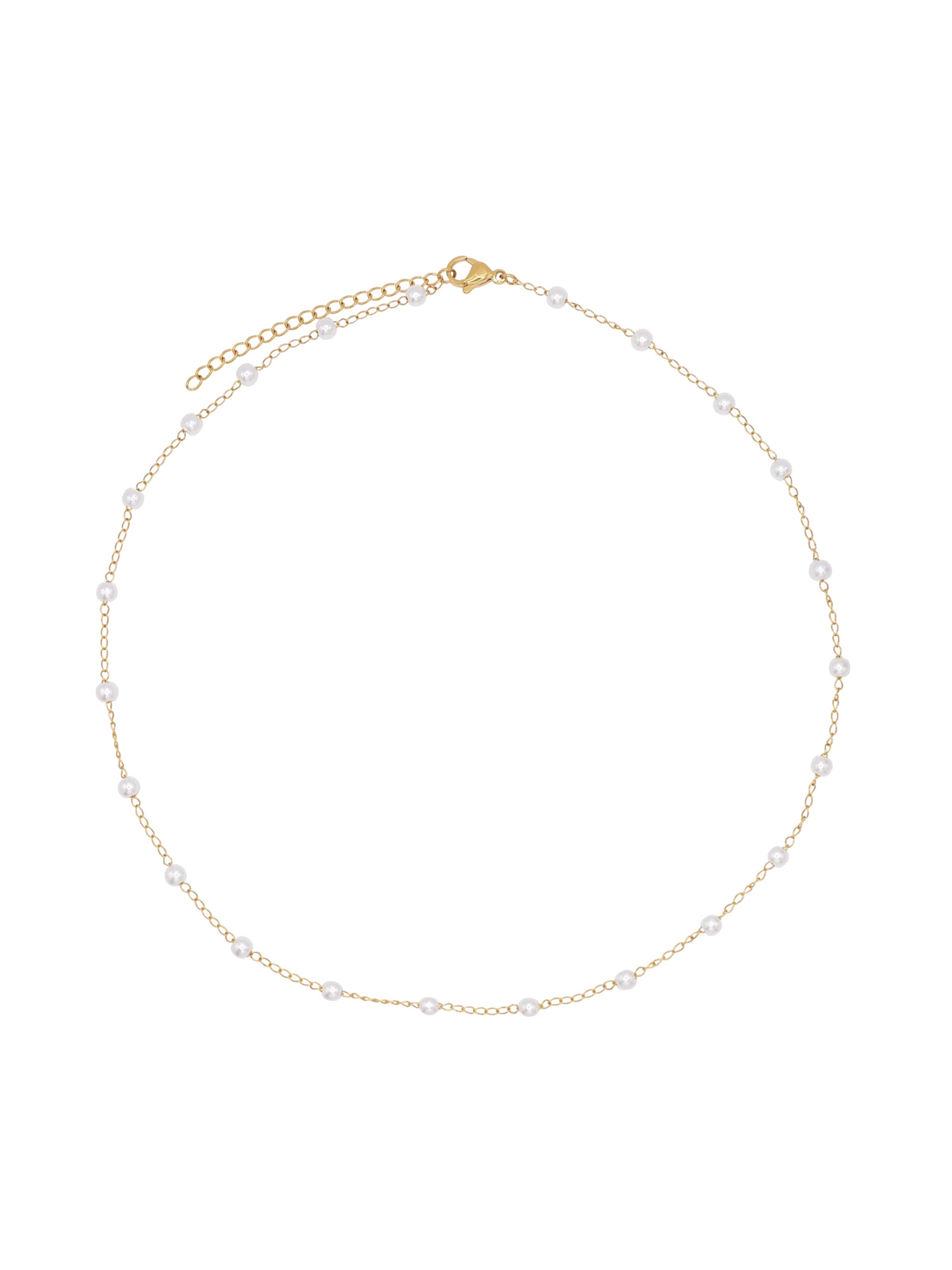 Heideman Chaîne en or / blanc perle, Vue avec produit