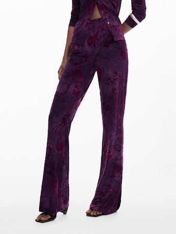 Desigual - Acampanado Pantalón en lila: frente