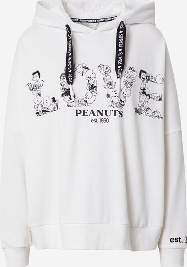 Frogbox Sweatshirt 'Peanuts Love ' in Black / White, Item view